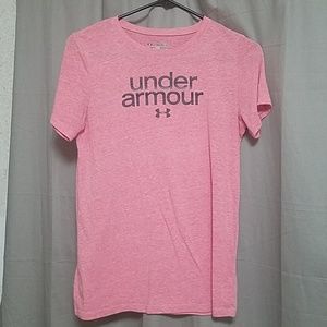 Pink under armour tee